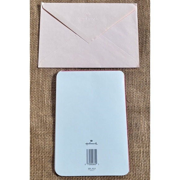 Vintage Hallmark Unicorn Floral Niece Birthday Card Thick Paper Unused Whimsical - Picture 3 of 4